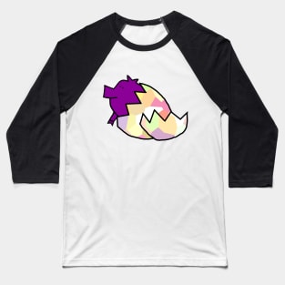 Cute Pig Hatching from Easter Egg Baseball T-Shirt